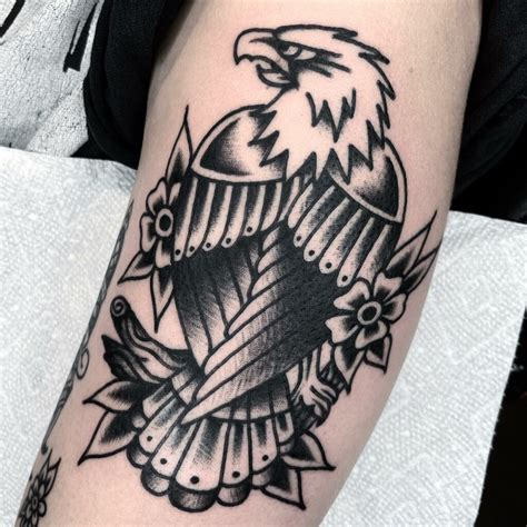 silver eagle tattoo|The Bold Symbolism of American Traditional Eagle Tattoos.